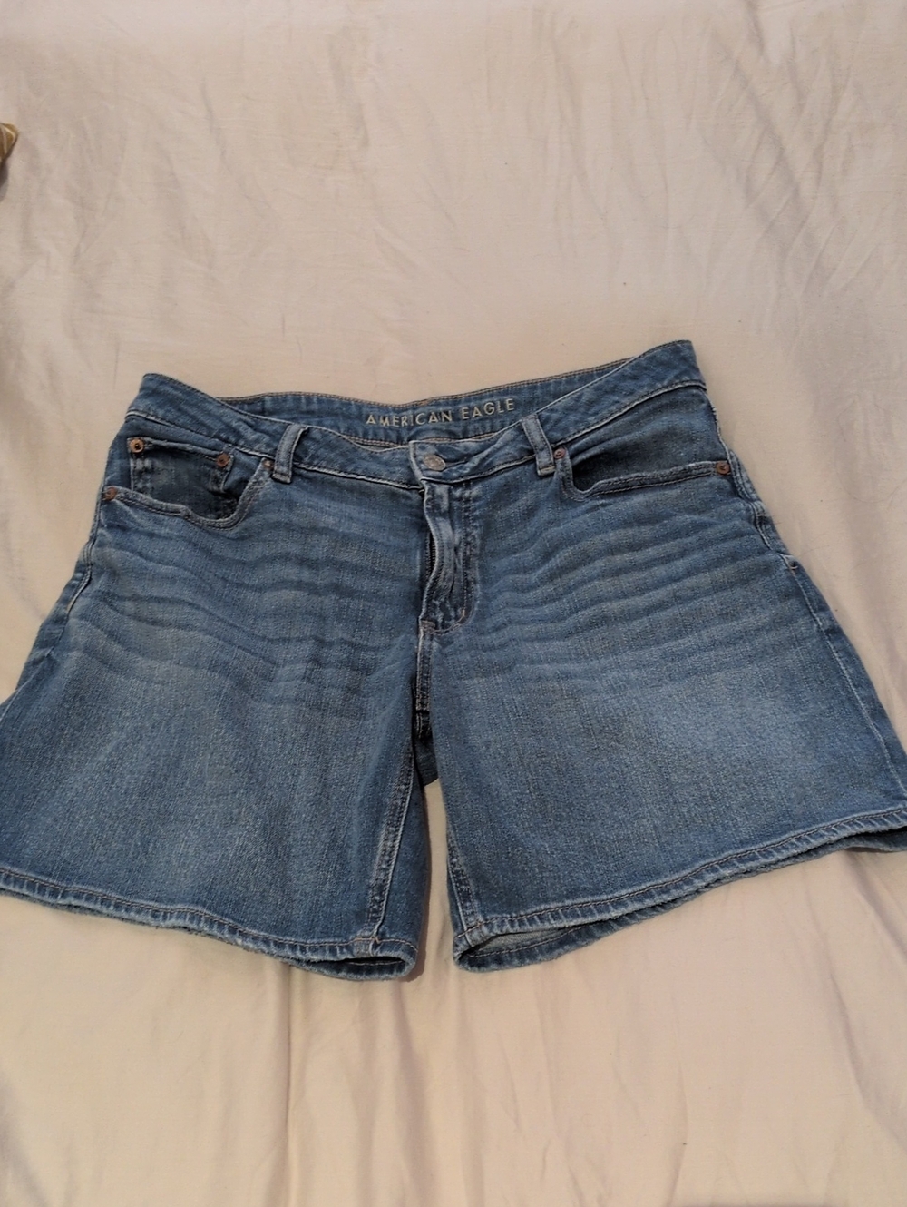 American Eagle Outfitters Light Blue Denim Cutoff Shorts